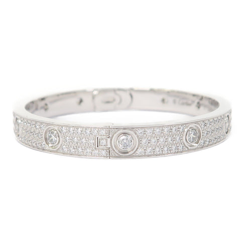 CARTIER Love Bracelet Diamond-Paved 18K White Gold Cartier#17