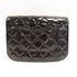 CHANEL Quilted CC GHW Mini Messenger Shoulder Bag AS3396 Patent Leather Black