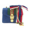 GUCCI GG GHW Sylvie Mini Bag Chain Shoulder Bag 431666 Calfskin Leather Blue