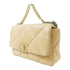 CHANEL Quilted CC GHW Chanel 19 Large 2way Chain Shoulder AS1161 Lambskin Beige