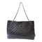 CHANEL Quilted CC SHW Chain Shoulder Bag Calfskin Leather Black v1