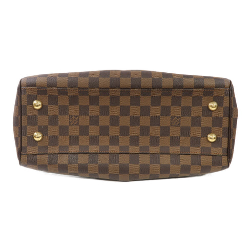 LOUIS VUITTON LV GHW Trevi PM 2 Way Shoulder Bag N51997 Damier Ebene Brown v1