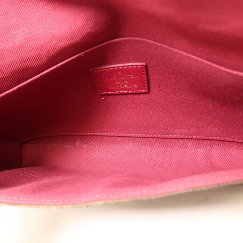 LOUIS VUITTON LV GHW Felicie Pochette Chain Shoulder Bag M61276 Monogram Brown