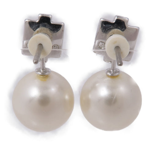Swarovski SHW Pearl Earrings Crystal Pearl/Metal Silver/White