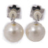 Swarovski SHW Pearl Earrings Crystal Pearl/Metal Silver/White