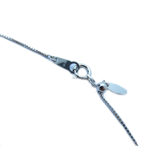 FINE JEWELRY 6.2g Diamond Necklace 18K White Gold #44cm