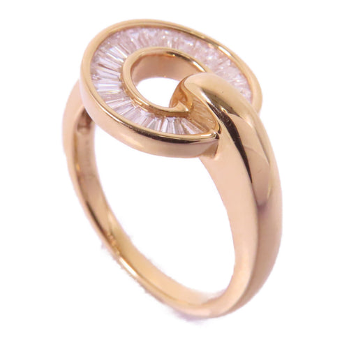 Fine Jewelry 0.44ct Diamond Ring US#7 18K Pink Gold