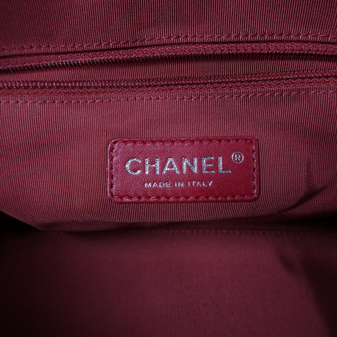 CHANEL CC SHW Chain Shoulder Bag Calfskin Leather Black v13