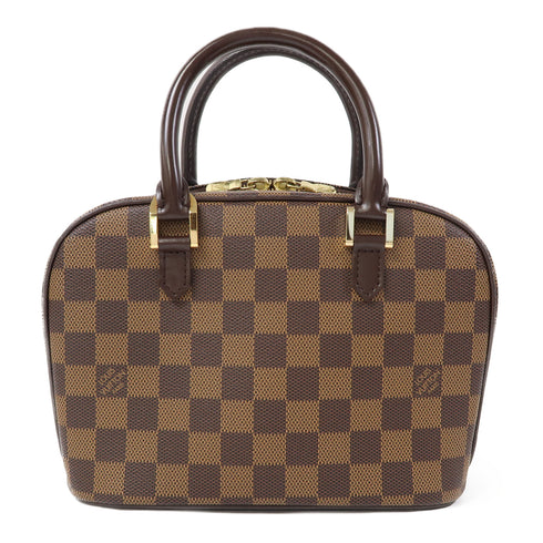 LOUIS VUITTON LV GHW Sarria Mini Hand Bag N51286 Damier Azur Brown