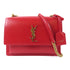 SAINT LAURENT YSL GHW Chain Shoulder Bag 442906 Calfskin Leather Red