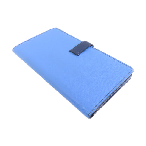 HERMES PHW Bearn Wallet Epsom Leather Azur Bleu Saphir Blue