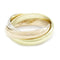 CARTIER Trinity Ring 18K Yellow Gold White Gold Rose Gold Cartier#49 US#4.75