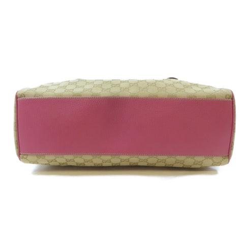 GUCCI GG GHW Boston Bag 154180 Canvas Brown/Pink