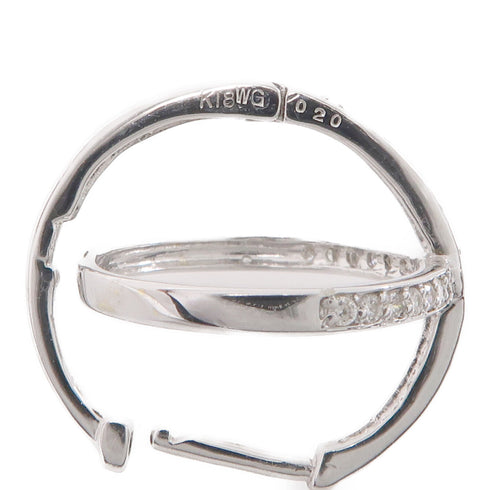 JEWELRY 0.20ct Diamond Earrings 18K White Gold