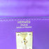 HERMES GHW Kelly 25 2 Way Shoulder Bag Handbag Veau Swift Anemone Purple