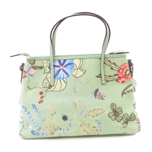 GUCCI GG Tote Bag Shoulder Bag Crossbody Canvas 353440 Green