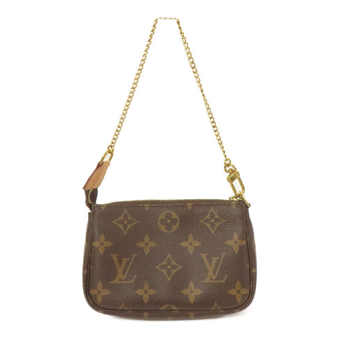 LOUIS VUITTON LV GHW Mini Pochette Accessoires Handbag M58009 Monogram Brown v3