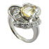 FINE JEWELRY 1.29ct Imperial Topaz 0.41ct Diamond Ring PT900 Platinum US#5.5