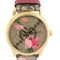 GUCCI GG Timeless Quartz Watch SS Coated Leather Belt YA1264038A Brown Pink