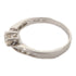 Fine Jewelry 0.26ct Diamond Ring 18K White Gold US#5.5