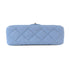CHANEL Quilted CC GHW Chain Shoulder Bag AS2273 Caviar Leather Blue Beige