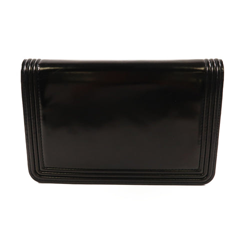 CHANEL CC SHW WOC Wallet On Chain Shoulder Bag Calfskin Leather Black