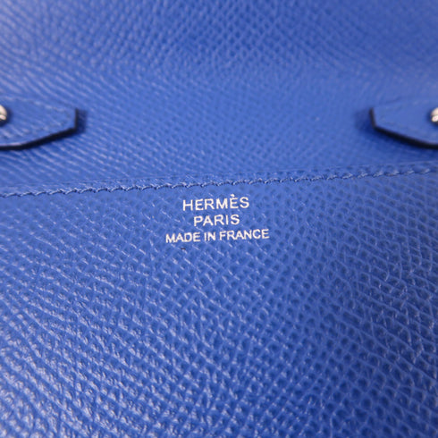 HERMES PHW Clic 16 Shoulder Bag Epsom Leather Blue