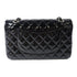 CHANEL CC SHW Chain Shoulder Bag Patent Leather Black v1