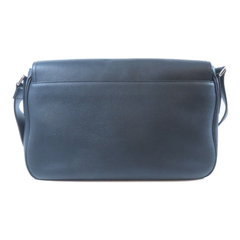 Christian Dior CD SHW Saddle Shoulder Bag Calfskin Leather Black