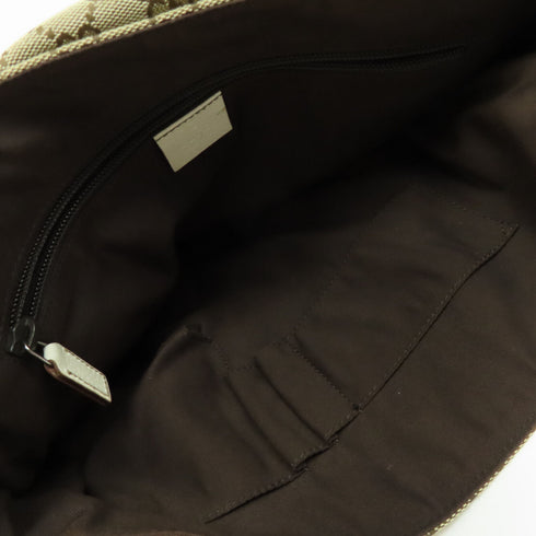 GUCCI SHW Shoulder Bag Canvas 146236 Brown/Ivory White