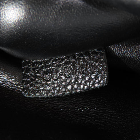 CELINE GHW Celine 16 2 Way Shoulder Bag Calfskin Leather Black