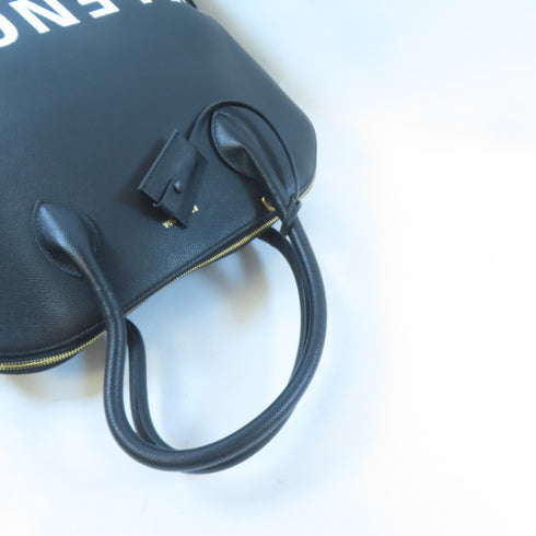 BALENCIAGA GHW Ville Top Handle Bag 2 Way Shoulder Bag 518801 Calfskin Black
