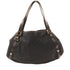 GUCCI GG GHW Shoulder Bag Canvas 13073649 Black