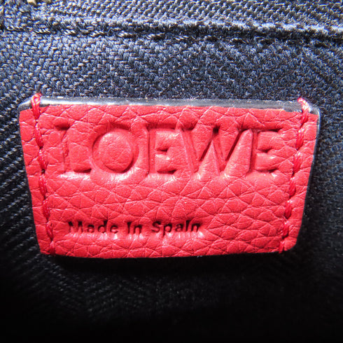 LOEWE SHW Goya Backpack 307.12UU15 Calfskin Leather Red