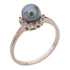 Jewelry Pearl Ring 2.3g 18K White Gold US#7.25