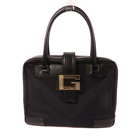 GUCCI GG GHW Handbag Tote Bag 001.5155 Canvas Black