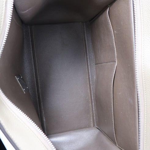 CELINE SHW Trapeze 2 Way Bag Calfskin Leather Grey/Brown