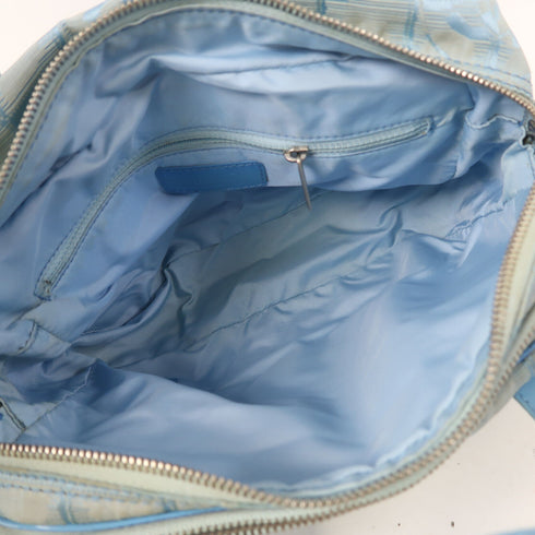 CHANEL CC SHW New Travel Line 2 Way Shoulder Bag Nylon Blue