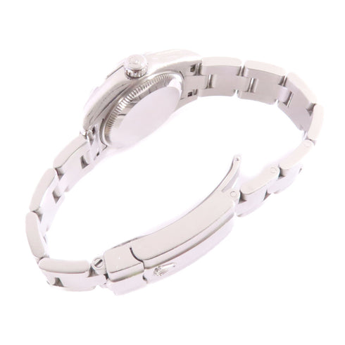 ROLEX Lady Datejust 26 Automatic Watch Stainless Steel 179160 Black