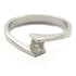 FINE JEWELRY 0.18ct Diamond Ring 18K White Gold US#6