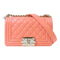 CHANEL Quilted CC GHW Chain Shoulder Bag Calfskin Leather Pink v2