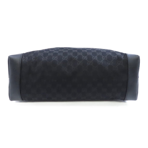GUCCI GG SHW Shoulder Tote Bag Canvas Black