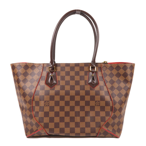 LOUIS VUITTON LV GHW Caissa MM Shoulder Tote Bag N41548 Damier Ebene