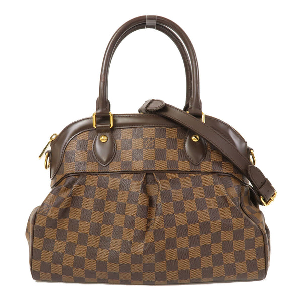 LOUIS VUITTON LV GHW Trevi 2 Way Shoulder Bag N51997 Damier Ebene Brown