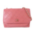 CHANEL Quilted CC GHW Chain Shoulder Handbag Calfskin Leather Pink