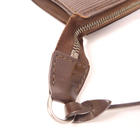 LOUIS VUITTON LV SHW Pochette Accessoires Handbag M5294D Epi Brown