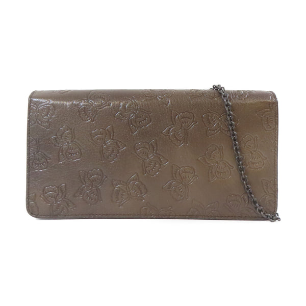 BOTTEGA VENETA BV Chain Shoulder Bag Calfskin Leather Brown