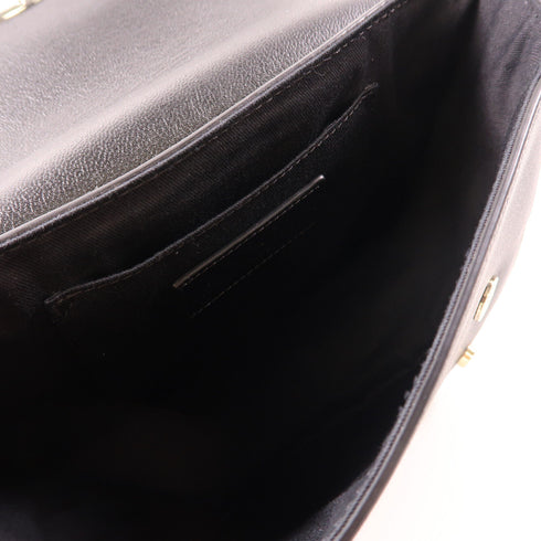 SEE BY CHLOE SHW/GHW Shoulder Bag Handbag Calfskin Leather Black