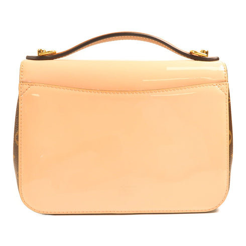 LOUIS VUITTON LV GHW Cherrywood 2 Way Bag M53355 Monogram/Patent Pink/Brown