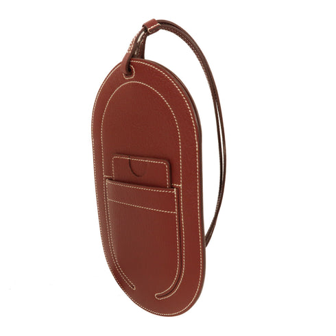 HERMES In The Loop Pouch Chevre Leather Rouge